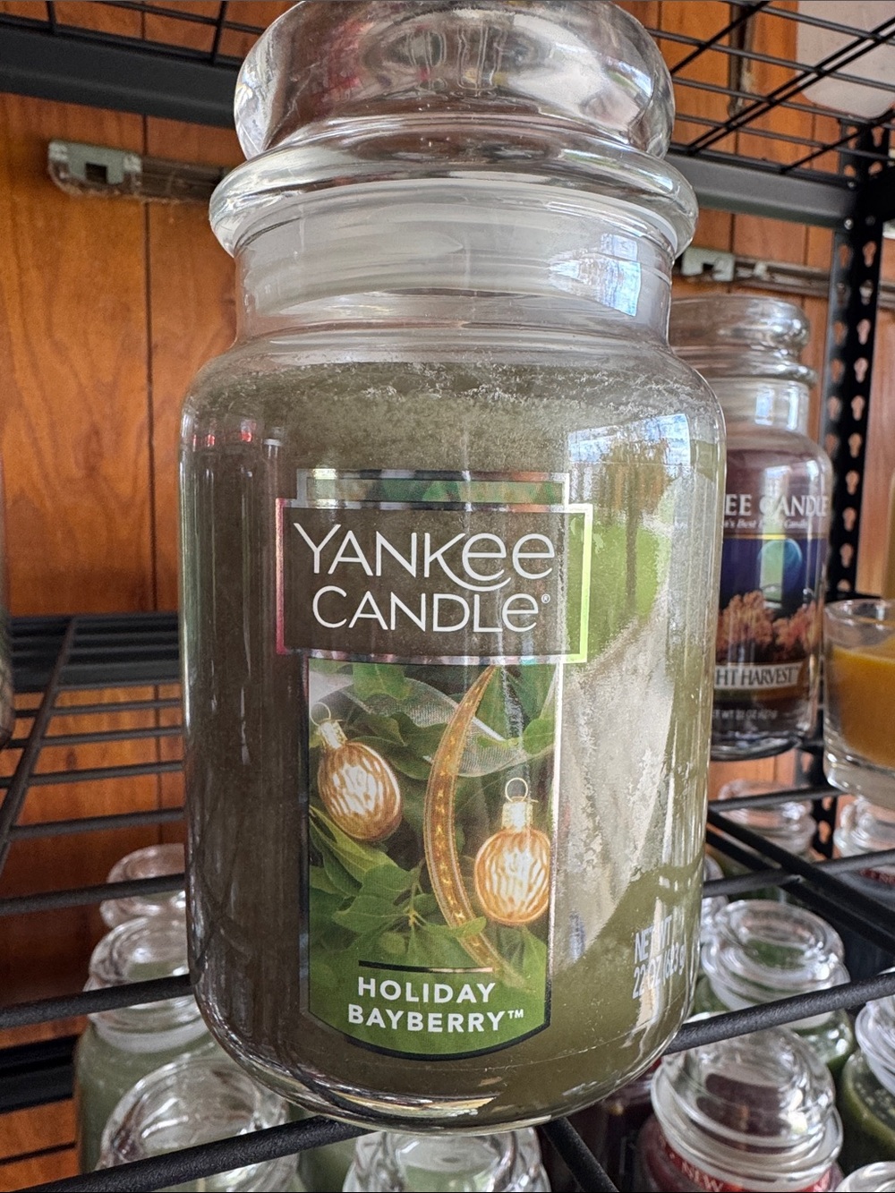 Yankee Candle Holiday Bayberry Jar Candle - Olive Green